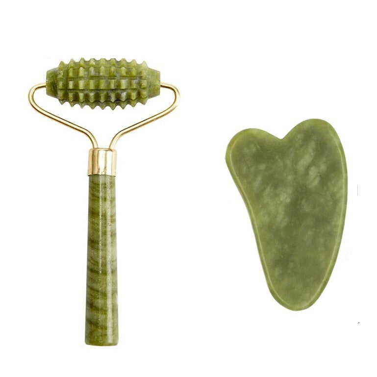 Natural Jade & Guasha Roller